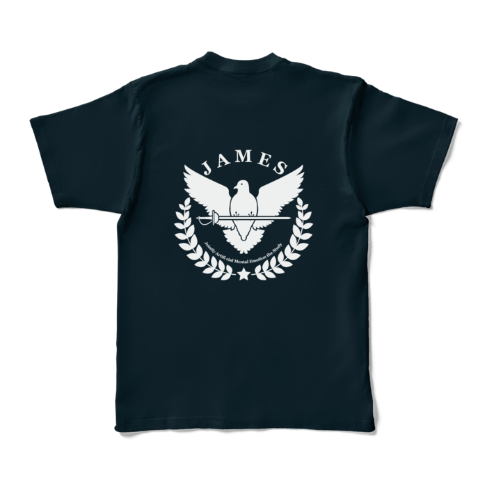 カラーTシャツ - XL - ネイビー (濃色)(バックプリントのみ)