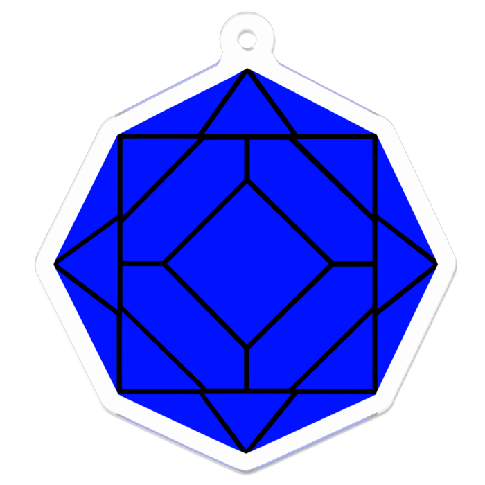 アクリルキーホルダー - 50 x 50 (mm)