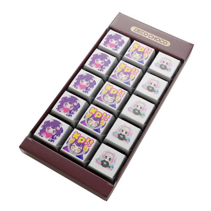 DECOチョコ - 列ごとにデザイン