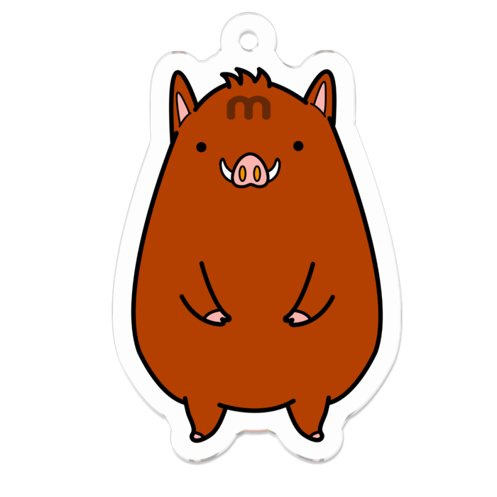 アクリルキーホルダー(コーティング) - 50 x 50 (mm)