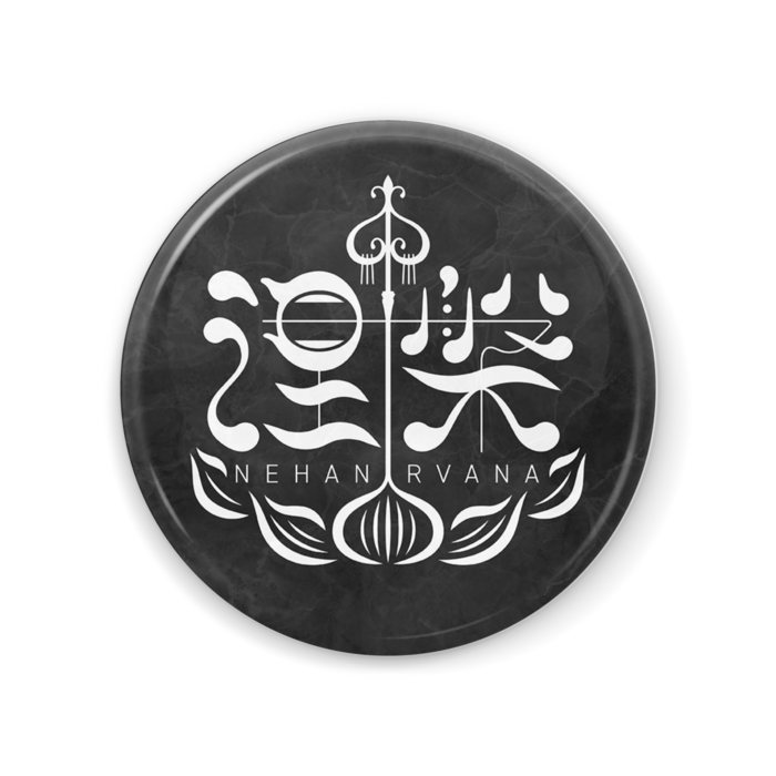 NEHAN LOGO CAN MIRROR / BLACK