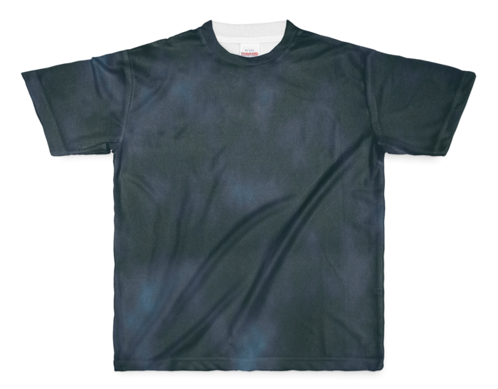 ムラ染風Tシャツ - M - ブラック