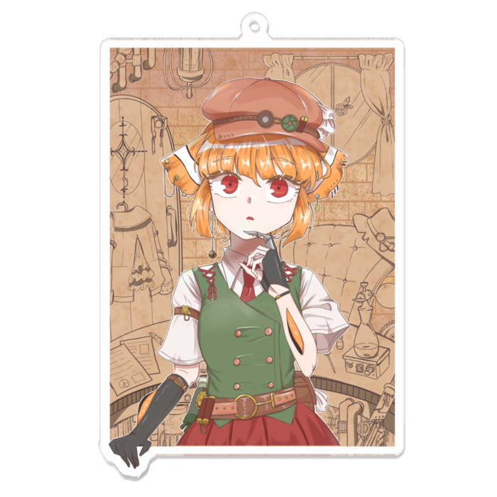 アクリルキーホルダー - 100 x 100 (mm)