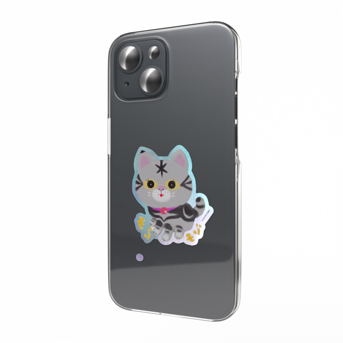 オーロラスマホステッカー - 縦