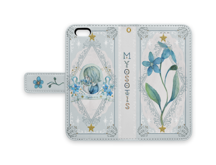 手帳型iPhoneケース - iPhone 6 / 6s - ストラップ穴 あり