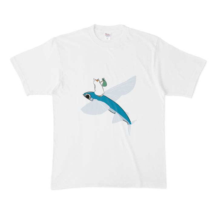 ねこ旅Tシャツ - XL - 白