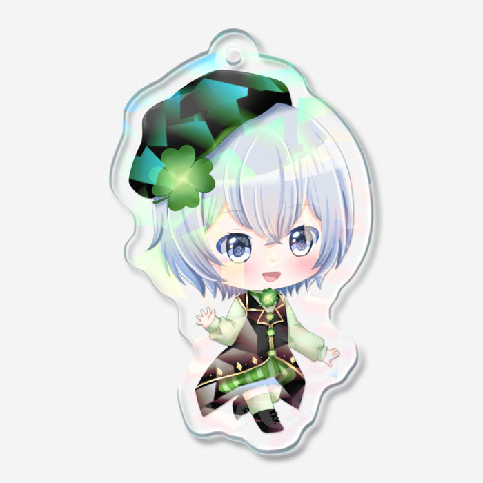 ホログラムアクリルキーホルダー - 50 × 50mm