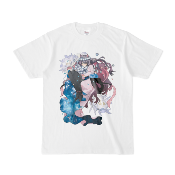 Tシャツ - S - 白(目閉じ)