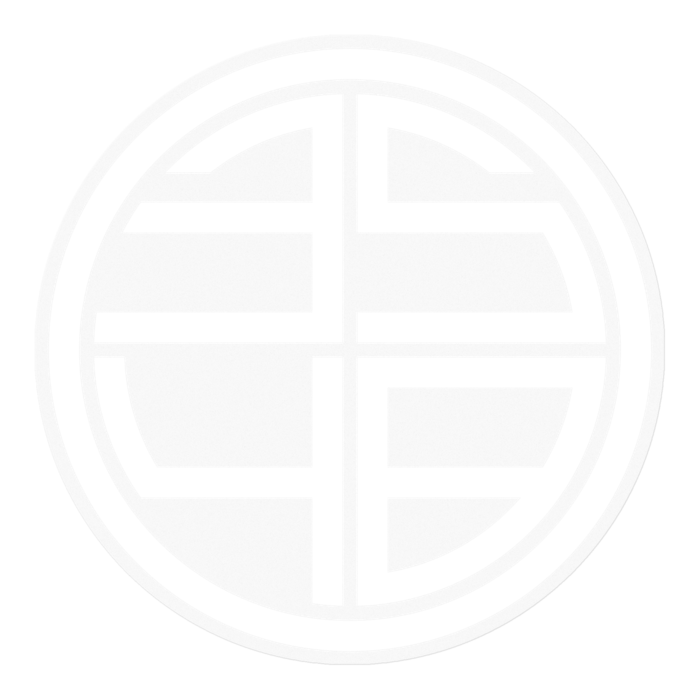 ロゴ(White ver.) ステッカー - 100 x 100 (mm)