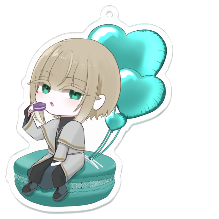 リアムアクリルキーホルダー（コーティング） - 70 x 70 (mm)