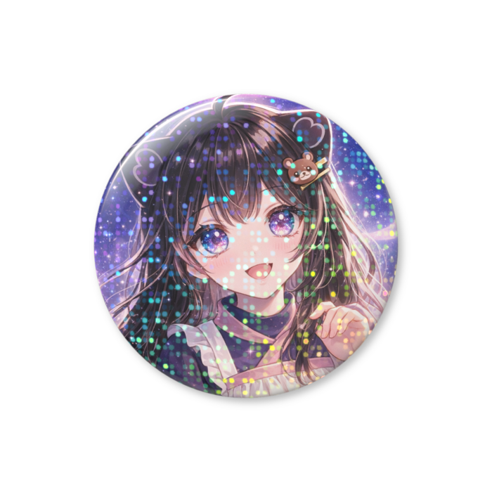 ホログラム缶バッジ  りお A