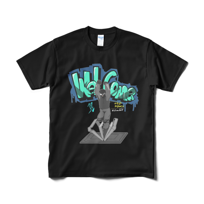 WelcomeするTシャツ- M - ブラック