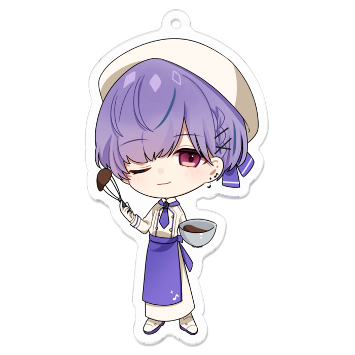 アクリルキーホルダー（コーティング） - 70 x 70 (mm)