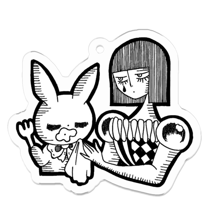 アクリルキーホルダー - 50 x 50 (mm)