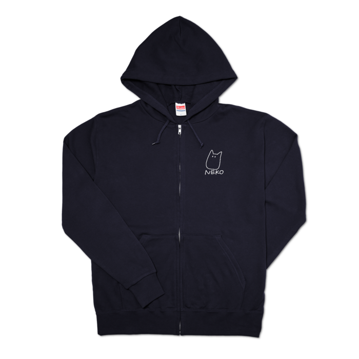 ジップパーカー - L - ネイビー