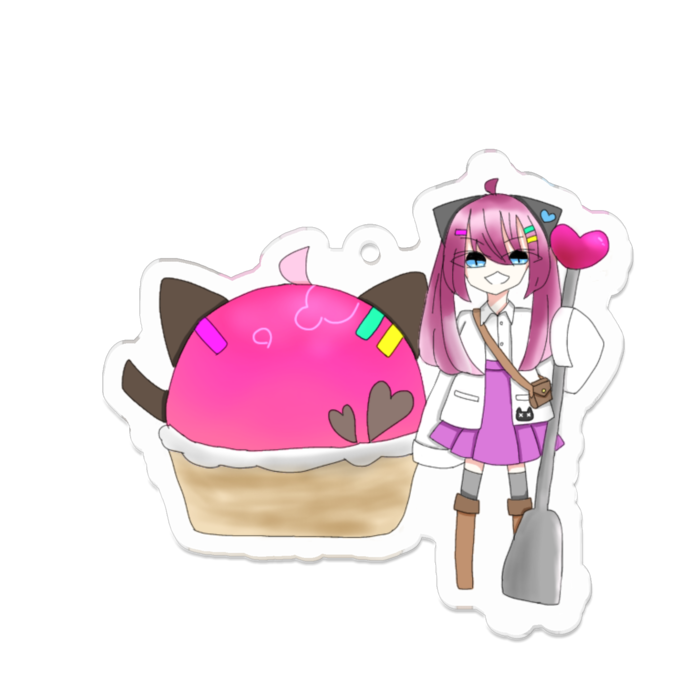 アクリルキーホルダー - 70 x 70 (mm)