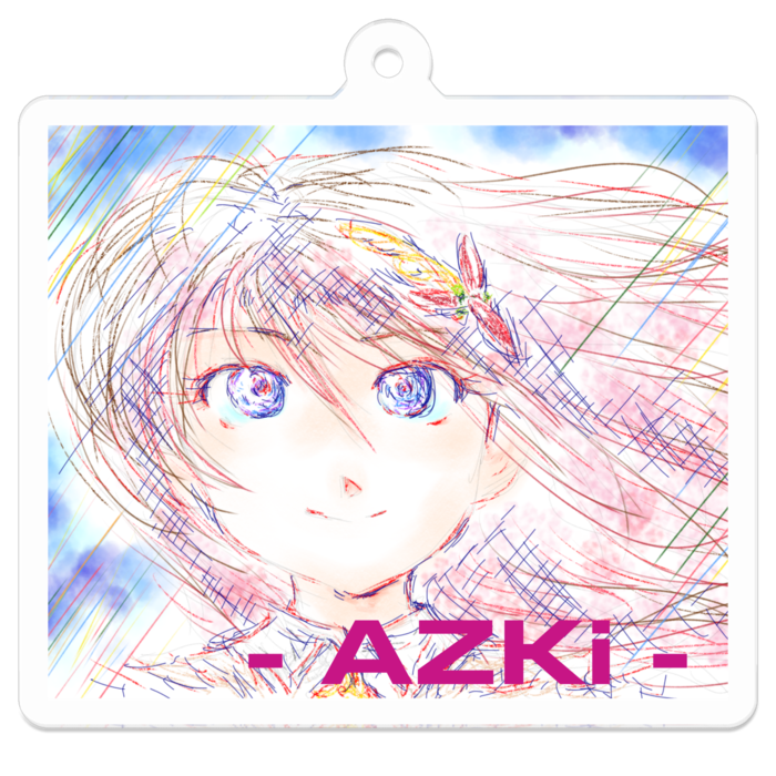 アクリルキーホルダー - 50 x 50 (mm)