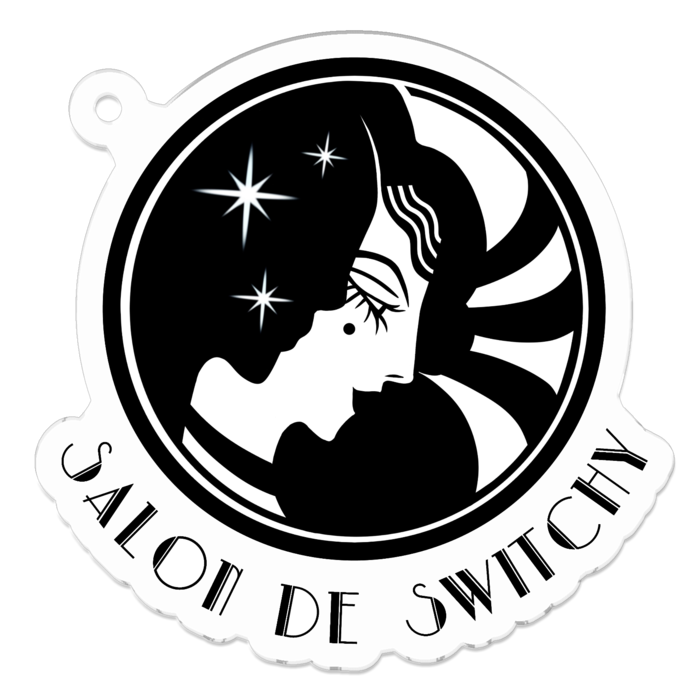 アクリルキーホルダー - 50 x 50 (mm) 白黒