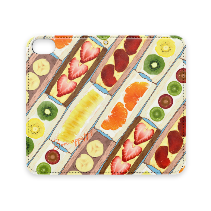 手帳型iPhoneケース(ベルトなし) - iPhone 8 / 7 / SE2 - ストラップ穴 あり