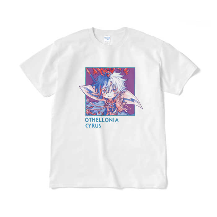 ちびキャラ「皇帝サイラス」デザインTシャツ（XL/ホワイト）