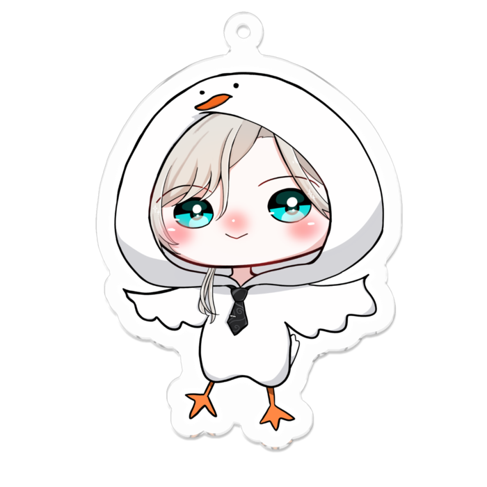 アクリルキーホルダー（コーティング） - 70 x 70 (mm)