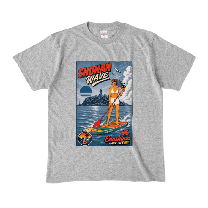 カラーTシャツ - M - 杢グレー (濃色)