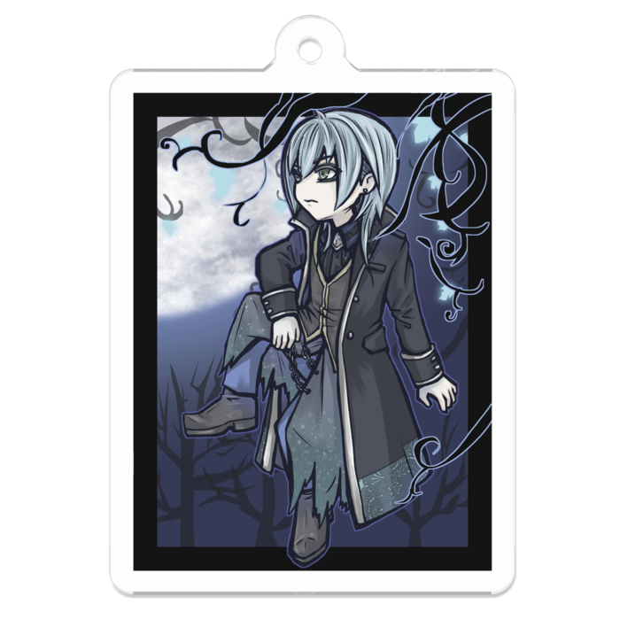 アクリルキーホルダー角形 - 50 x 50 (mm)(角形)