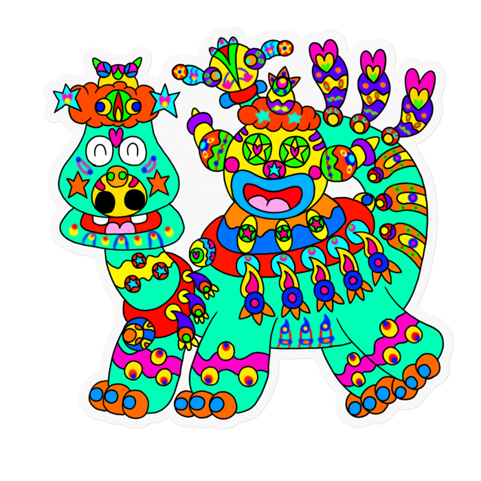 ステッカー - 100 x 100 (mm)(1)