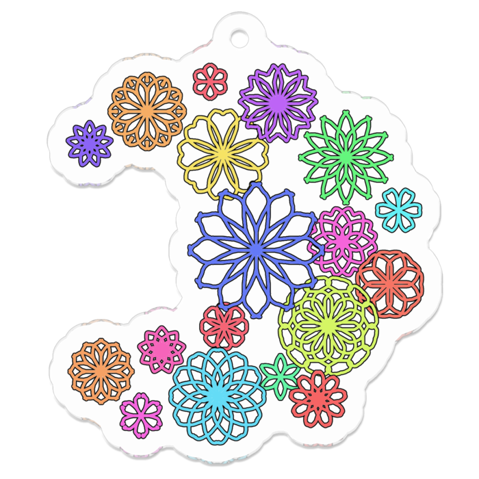 アクリルキーホルダー - 50 x 50 (mm)