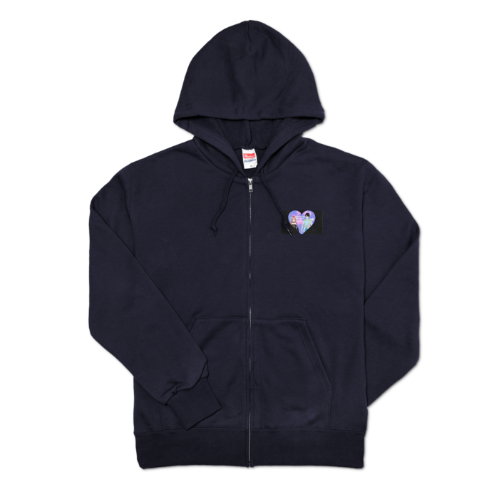ディヴィネーション　アースアイ＆エンジェルフェイス　ジップパーカー - M - ネイビー