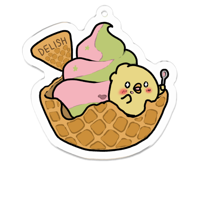 アクリルキーホルダー - 70 x 70 (mm)