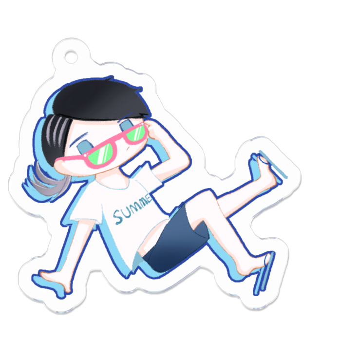 アクリルキーホルダー - 50 x 50 (mm)