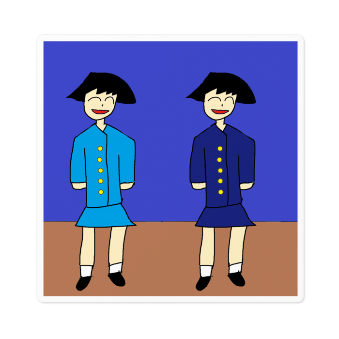 ステッカー - 100 x 100 (mm)