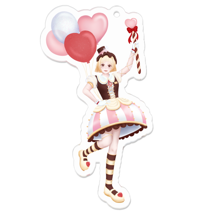 アクリルキーホルダー - 70 x 70 (mm)