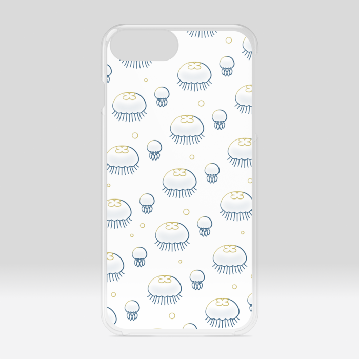 クリアiPhoneケース 白色 iPhone 6Plus / 7Plus / 8Plus