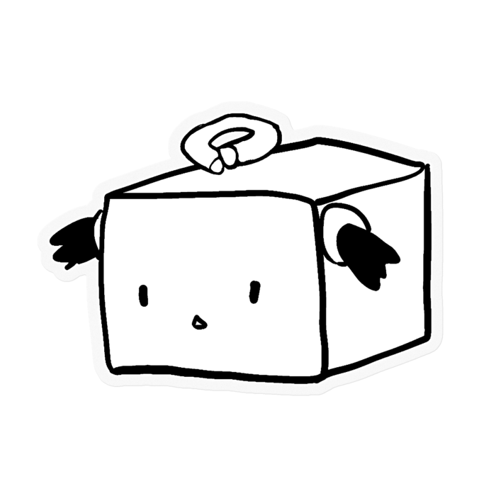 ステッカー - 100 x 100 (mm)