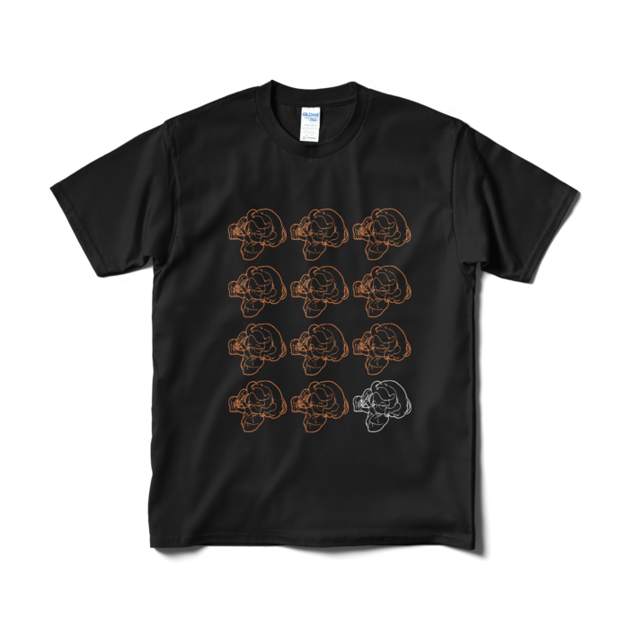 Tシャツ - M - ブラック(ゆるヒャマ①)