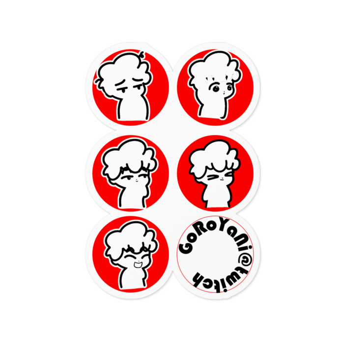 ステッカー - 100 x 100 (mm)