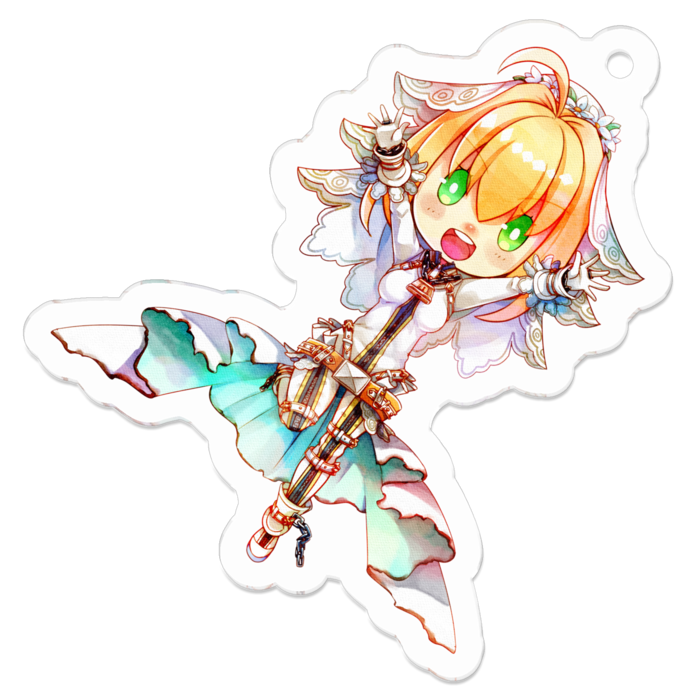 アクリルキーホルダー - 50 x 50 (mm)