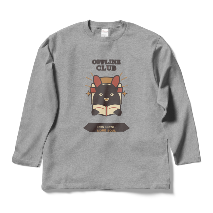 ロングスリーブTシャツ - L - 杢グレー