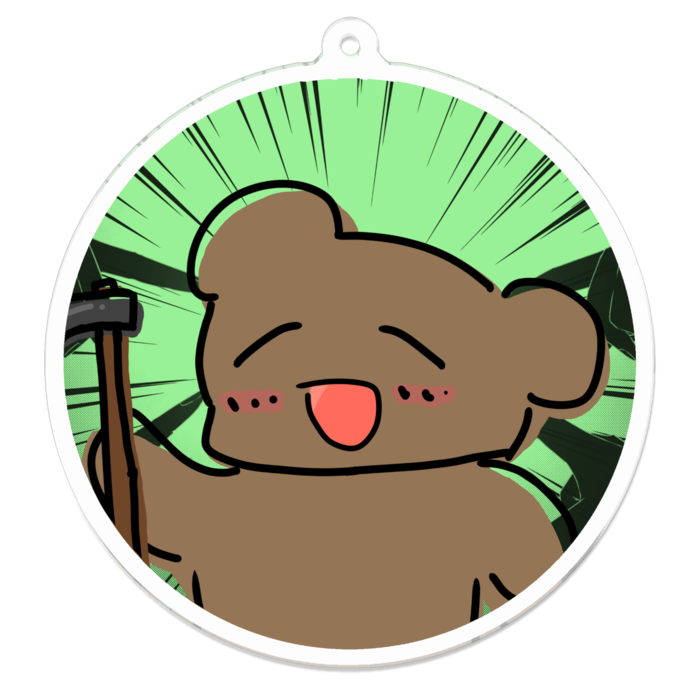 アクリルキーホルダー - 70 x 70 (mm)