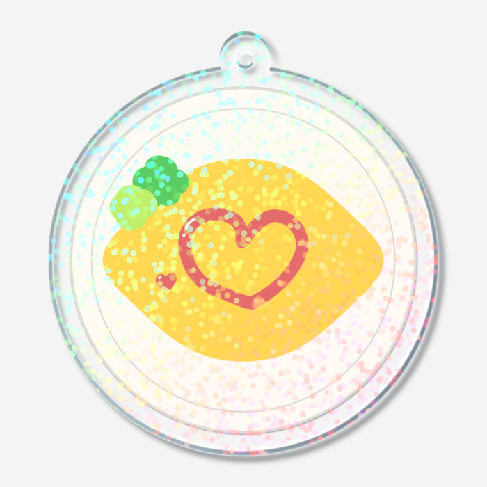 ホログラムアクリルキーホルダー - 50 × 50mm
