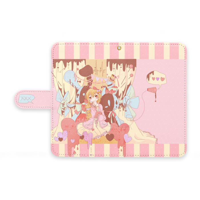 手帳型Androidケース - M - ストラップ穴 あり