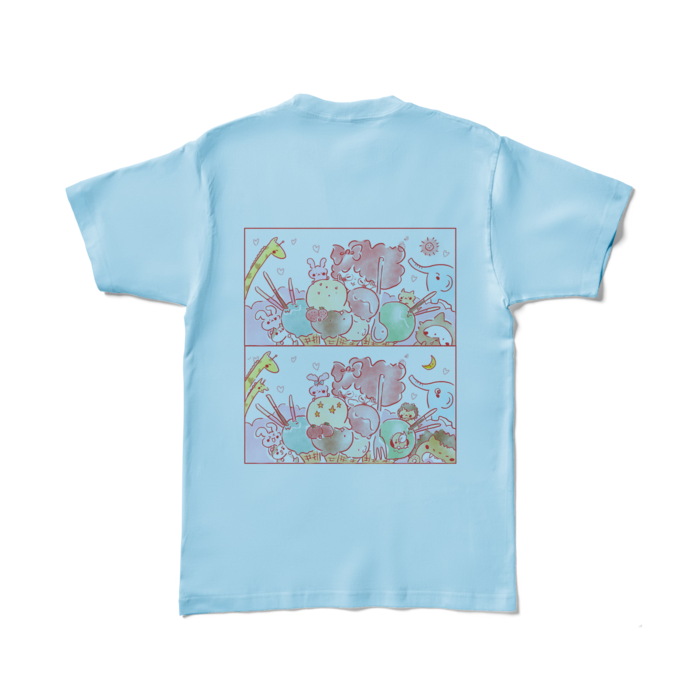 カラーTシャツ - L - ライトブルー (淡色)