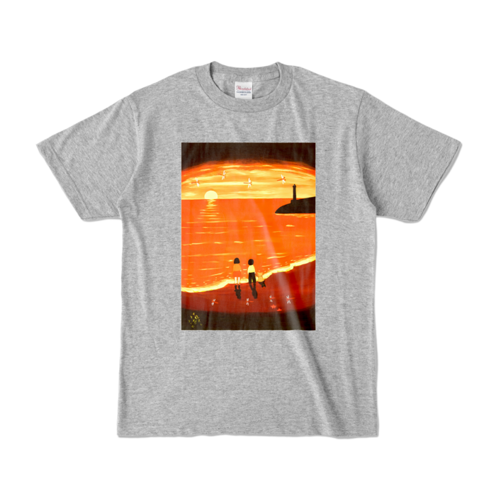 カラーTシャツ - S - 杢グレー (濃色)