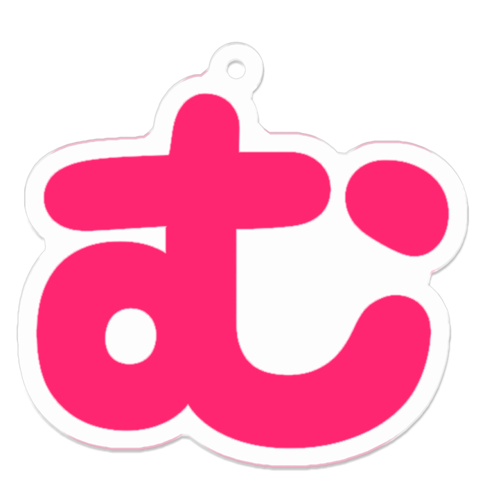 アクリルキーホルダー - 50 x 50 (mm)