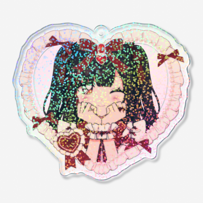 ホログラムアクリルキーホルダー - 70 × 70mm