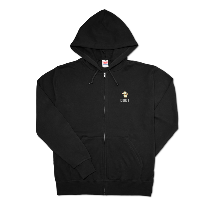 ジップパーカー - L - ブラック