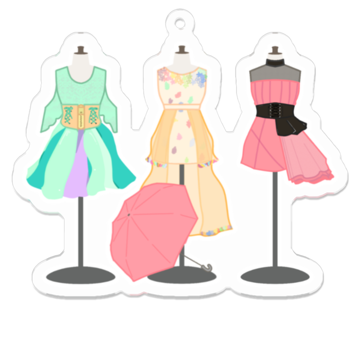 アクリルキーホルダー - 70 x 70 (mm)