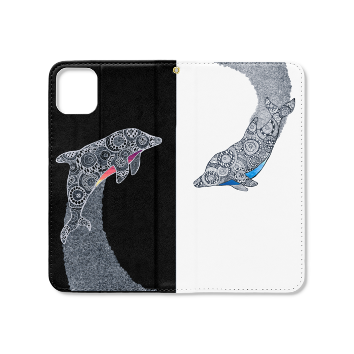 手帳型iPhoneケース（ベルトなし） - iPhone 11 Pro Max - ストラップ穴 あり